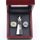 2000 2012 Baltimore Ravens Championship Rings + Trophies Gift Set