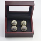 4 Pcs Set MLB 2021 Official Atlanta Braves World Series Replica Championship Ring