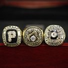 3 Pcs MLB 1960 1971 1979 Pittsburgh Pirates World Series Championship Rings Gift Set