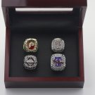 4 Pcs Set MLB 1980 2008 2009 2022 Philadelphia Phillies Championship Ring Gift Set