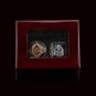 2 Pcs Set MLB 1920 1948 Cleveland Indians World Series Championship Ring Gift Set