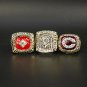 3 pcs MLB 1975 1976 1990 Cincinnati Reds Baseball Ring Championship Ring Gift Set