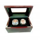 2 Pcs Set 2010 2011 Texas Rangers  Baseball Championship Ring
