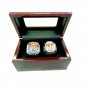 2 Pcs Set 2010 2011 Texas Rangers  Baseball Championship Ring