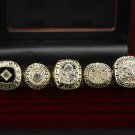 5 Pcs Set NHL 1984 1985 1987 1988 1990 Edmonton Oilers Hockey Championship Ring Gift Set