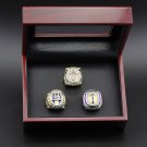 3 Pcs Set NCAA  Louisiana State LSU Tigers Championship Ring