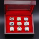 9 Pcs Set NCAA  Louisiana State LSU Tigers Championship Ring Best Gift Set