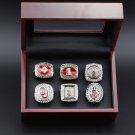6 Pcs NCAA Oklahoma Sooners Championship Ring Gift Set