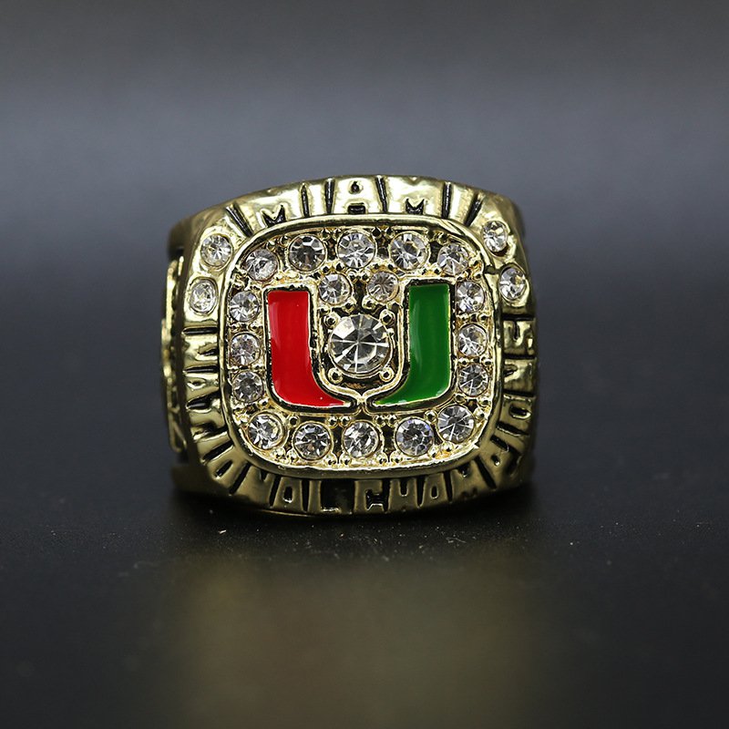 NCAA 1991 Miami Hurricanes Championship Ring