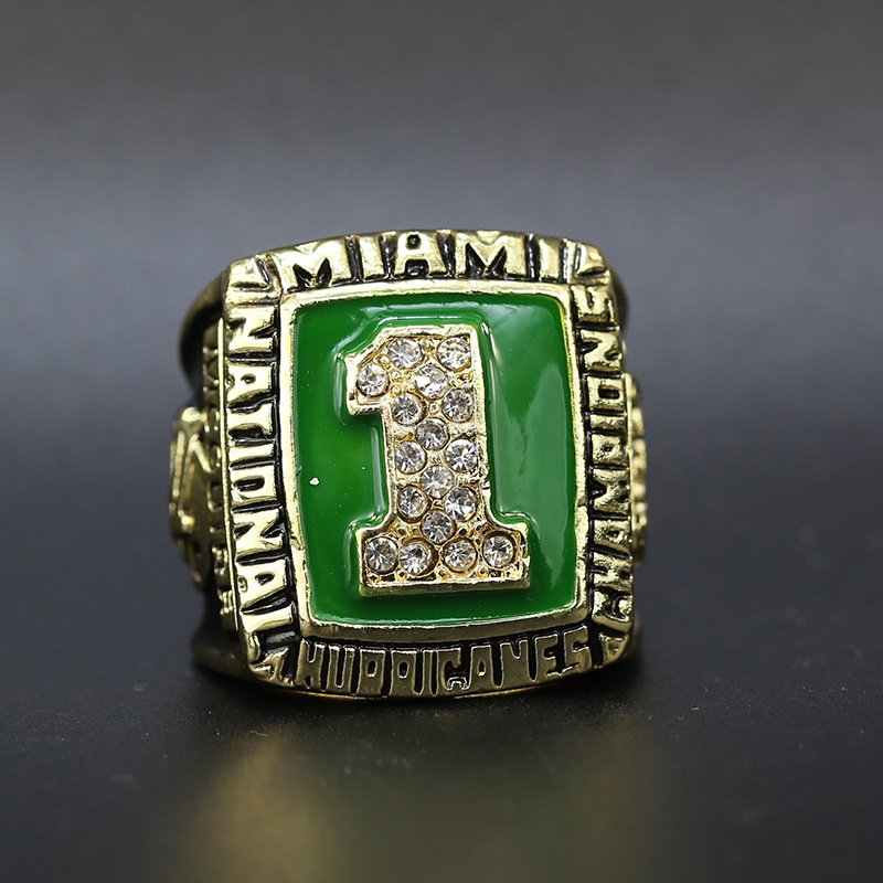 NCAA 1989 Miami Hurricanes Championship Ring