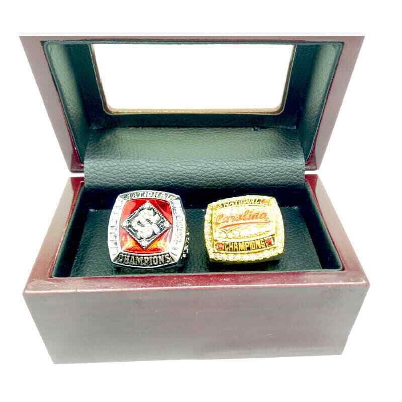 2 Pcs NCAA 1981 2011 South Carolina Gamecocks National Championship Rings Gift Set