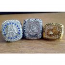 3 Pcs CFL 1996 2012 2017 Toronto Argonauts Grey Cup Championship Rings Gift Set