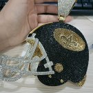 8 inches Huge High Quality Handmade New Orleans Saints Helmet Medallions Necklace  Pendant Style 2