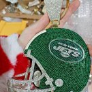 6 inches Huge High Quality Handmade New York Jets Green Helmet Medallions Pendant Style 3