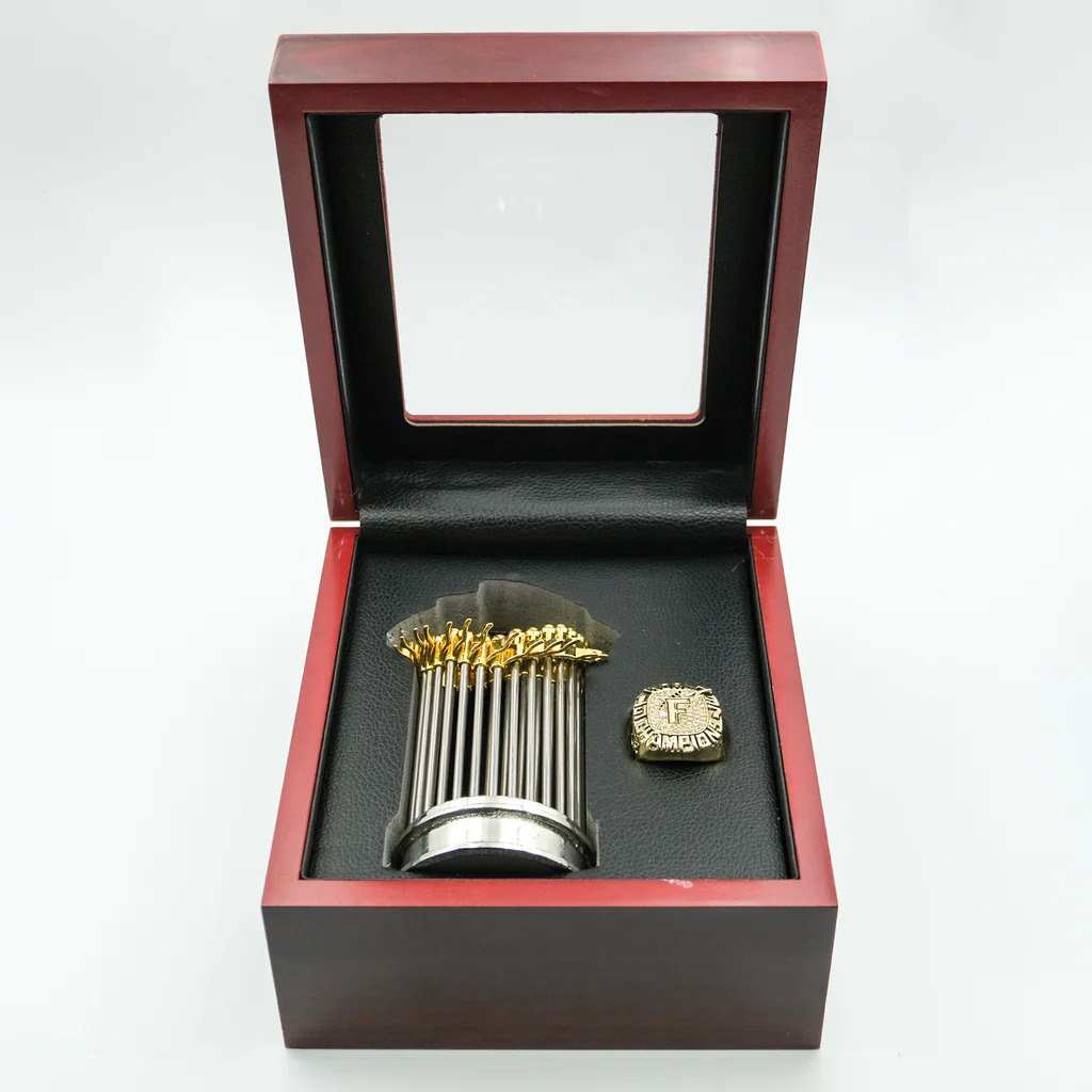 1997 Florida Marlins World Series Championship Trophy & Ring with Box Gift Set