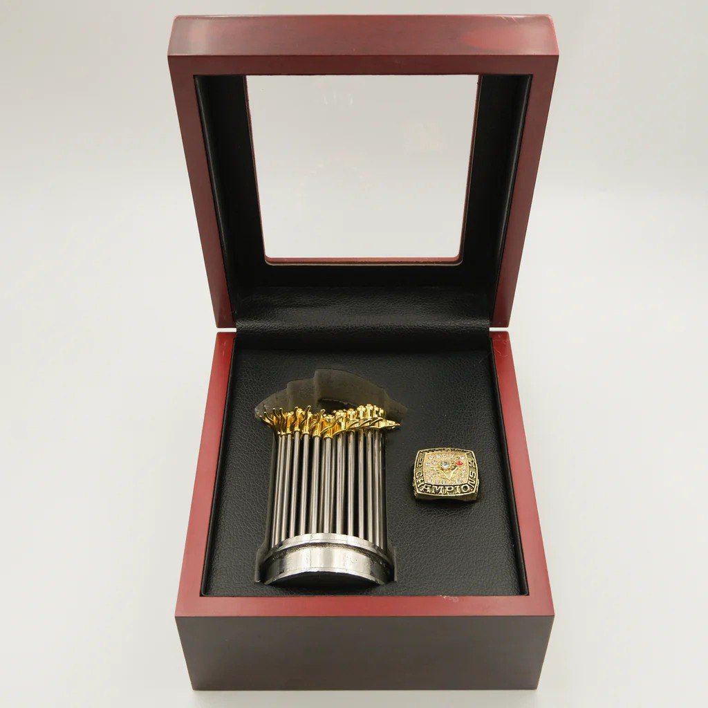 1992 Toronto Blue Jays World Series Championship Trophy & Ring with Box Gift Set
