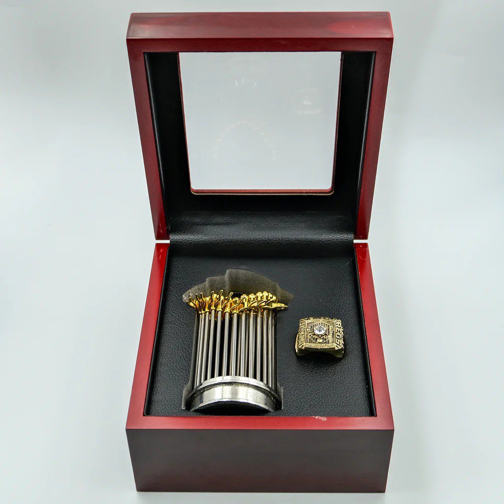 1976 Cincinnati Reds World Series Championship Trophy & Ring with Box Gift Set