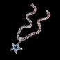 Dallas Cowboys Necklace NFL Silver & Gold Pendant With Cuban Chain 20 inch