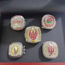 5 Pcs NCAA 2026 Indiana Hoosiers National Championship Rings Set