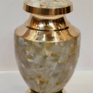 Beautiful Color Design Brass Small Keepsake Cremation Urns for Human Ashes PEARL Beautiful Color Design Brass Small Keepsake Cremation Urns for Human Ashes PEARL