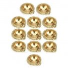 Set Of 12 Brass Ganesha Diya Hindu Puja Oil Lamp Navratri Diwali Christmas Décor