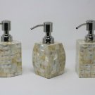 Mother of Pearl Bathroom Accessories Handmade Bathroom Soap Dispensers Set Of 3 Mother of Pearl Bathroom Accessories Handmade Bathroom Soap Dispensers Set Of 3