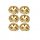 Set Of 6 Brass Ganesha Diya Hindu Puja Oil Lamp Navratri Diwali Christmas Décor