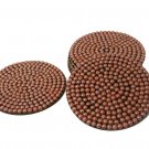 Pink- Pearl Beads Decorative Coasters for Bar Tea Home Décor Drink Holder