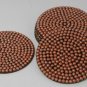 Pink- Pearl Beads Decorative Coasters for Bar Tea Home D&Atilde;&copy;cor Drink Holder