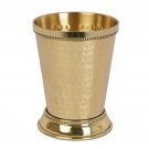 Hammered Mint Julep Cup Pure Brass Moscow Mule Mug Goblet Tumbler Drink Glass