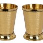 Hammered Mint Julep Cup Pure Brass Moscow Mule Mug Goblet Tumbler Drink Glass