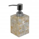 Mother of Pearl Bathroom Accessories Designer  Handmade Rectangle Soap Dispenser