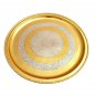 Dinnerware hammered brass traditional dinner set of thali plate bowl glass spoon