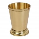 Plain Mint Julep Cup Pure Brass Moscow Mule Mug Goblet Tumbler Drink Glass Set-1