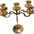 Pure Brass Five Cups Candle Stand (Holder) Decoration Metal Pillar Wedding Gift