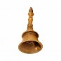 Brass Pooja/Hand Bell Shank-Chakra Sitting On Top With Sand Casting Technique