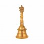 Brass Pooja/Hand Bell Shank-Chakra Sitting On Top With Sand Casting Technique