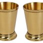 Plain Mint Julep Cup Pure Brass Moscow Mule Mug Goblet Tumbler Drink Glass Set-4