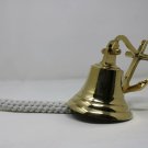 5" Brass Maritime Ship Bell With Anchor Hanging Door Bell Nautical Wall Décor