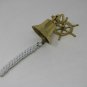 Brass Maritime Ship Bell With Wheel Hanging Door Bell Nautical Wall D&Atilde;&copy;cor