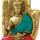 Brass Blessing Buddha in Blessing Hand - Brass Statue Tibetan Buddhist Statues Brass Blessing Buddha in Blessing Hand - Brass Statue Tibetan Buddhist Statues