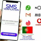 SMS Verification Code Text Message service Portugal Networks (MEO,Vodafone,NOS)