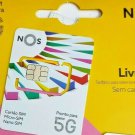 NOS Sim Card Portugal Anonymous Active 15 Credit - UK & EUROPE Free Roaming Use