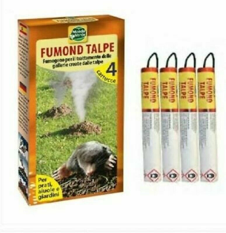 Repellent Moles FUMOND TALPE Smoke Rodents 4 Cartridges Repels Moles - 4 uni