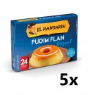 EL MANDARIN Flan Pudding Powder Mix Portugal 5 x Boxes (20 sachets x 4.8g each)