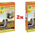 Smoke Repellent for Moles Fumond Talpe 8 Cartridges Hole Tunnels
