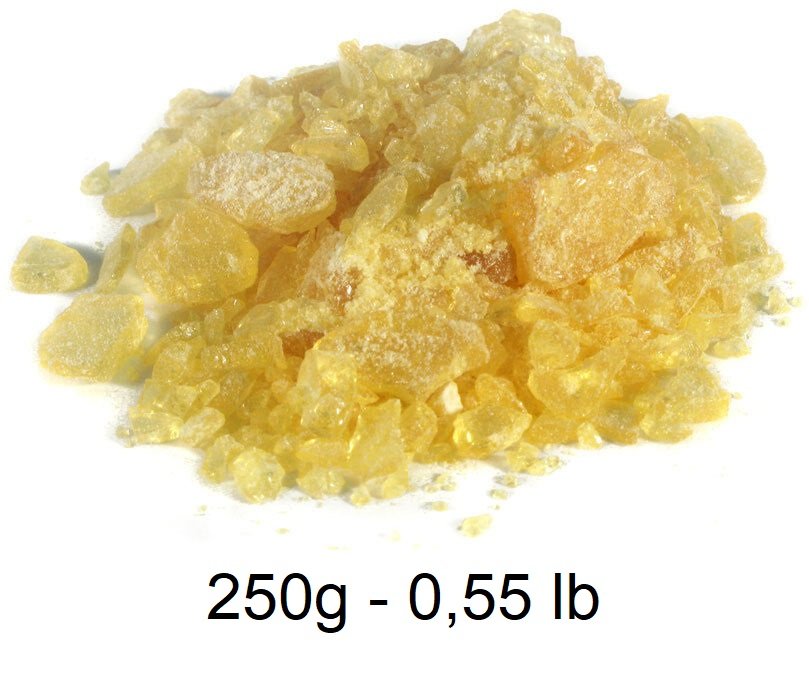 Natural Rosin Pine Resin Colophony 250g - 0,55 lb Flakes Gum Incense Solder Flux