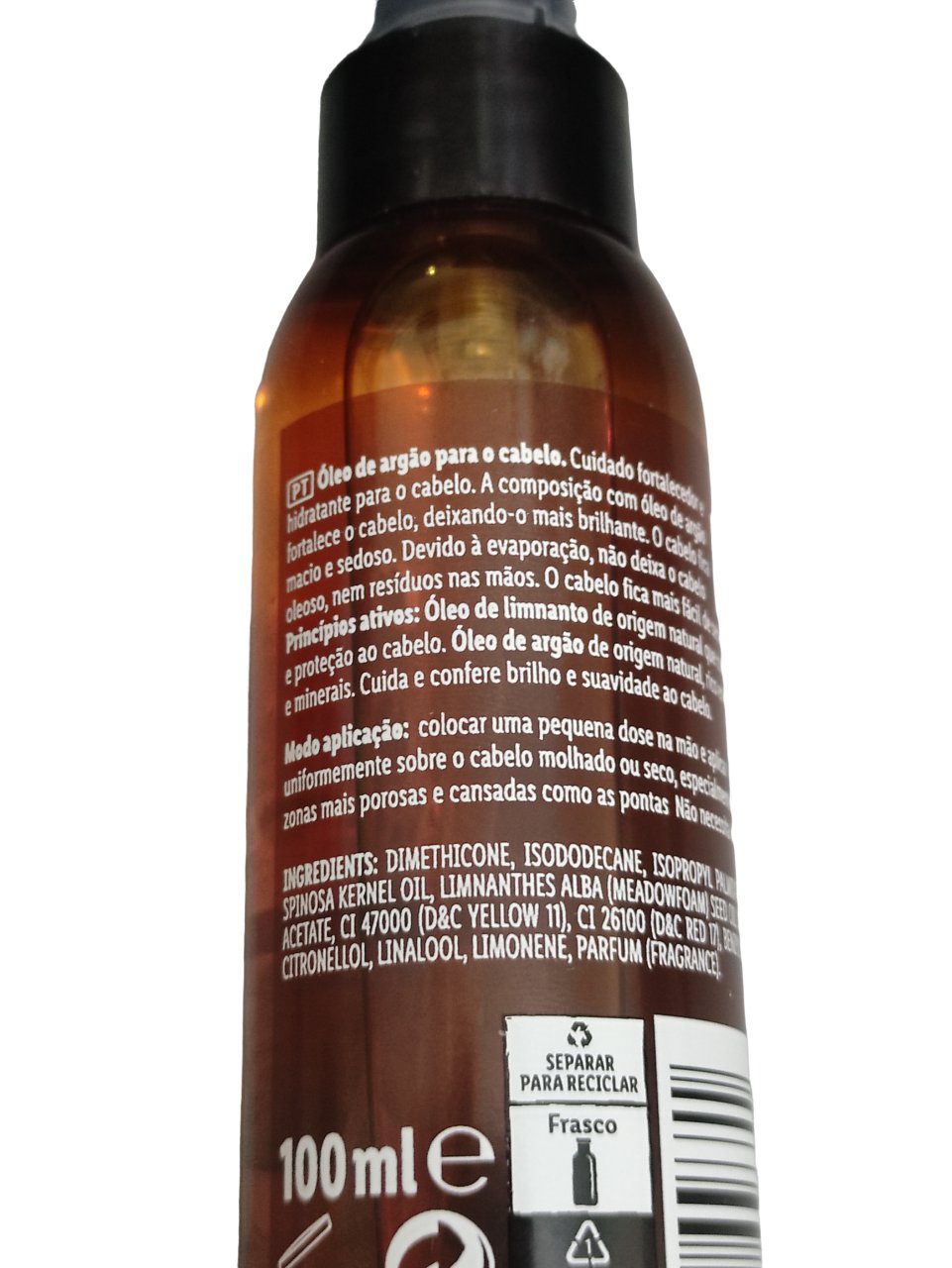 Cien Argan Oil Care for Hair 100ml 3.38oz silky shine Anti Frizz repair hair