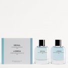 Zara Men Seoul 80ml + Lisboa 80ml Duo Set Eau De Toilette Fragrance 2 x 2.7oz