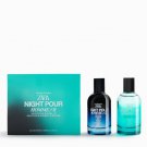 Zara Mens Night Pour Homme II + II Winter Set Eau De Parfum 2 X 100ml 3.4 Fl. Oz